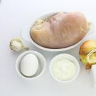 Simple pancakes from chopped chicken fillet with mayonnaise - how to cook deliciously in a frying pan, step-by-step photo recipe