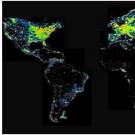 Карти засвітки для астрономів-аматорів Карта світлового забруднення google